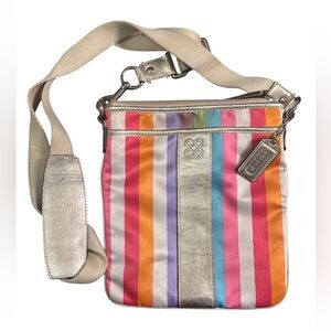 Coach Julia Legacy Striped Signature Crossbody